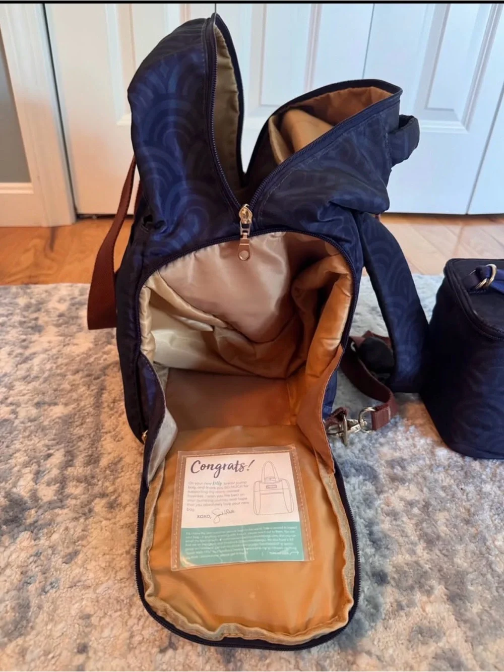 Sarah Wells pump bag and cooler